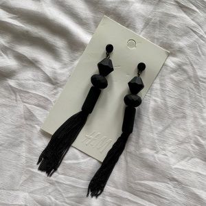 H&M Black Dangle Earrings